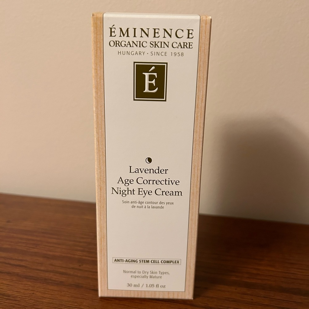 Éminence Organics Skin Care Lavender Age Corrective Night Eye Cream